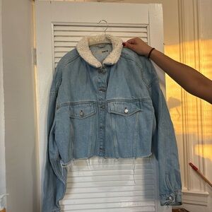 Top shop cropped jean jacket